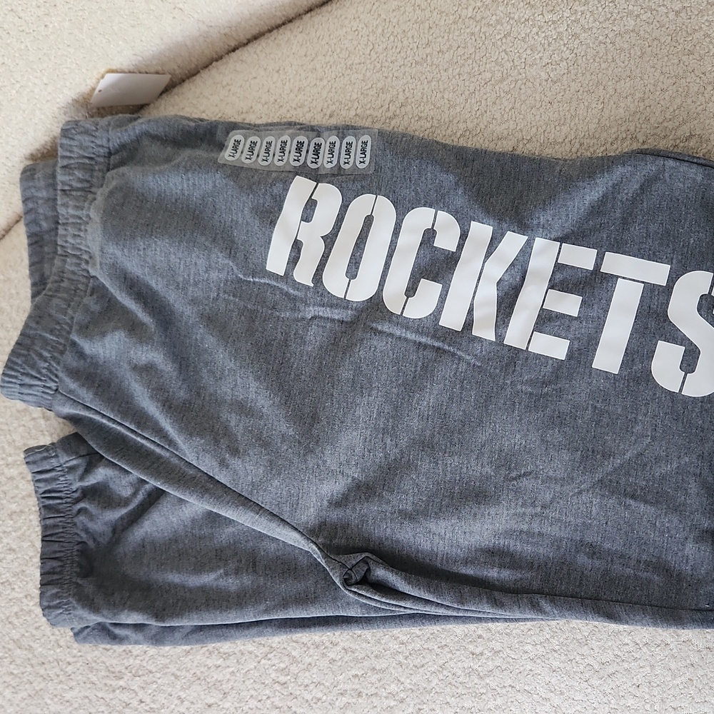 Gray Rockets Athletic Sweatpants with Elastic Waistband